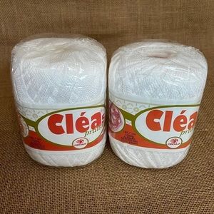Crochet Yarn Clea 5 Circulo 100% Mercerized Cotton Thread NEW